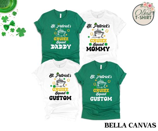 Discover Personalized St Patricks Day Cruise 2025 T-Shirt, Funny Cruise Group Tee