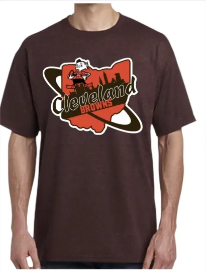 Discover Browns Football Men's T-Shirt Small To 3X-Large