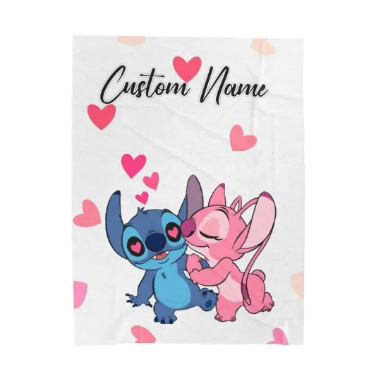 Discover Personalized Disney Stitch Angle Valentine, Gift For Friends, Couple V17