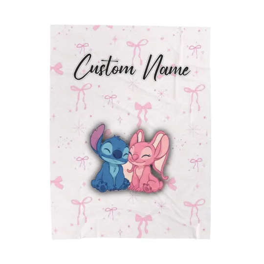 Discover Personalized Disney Stitch Angle Valentine, Gift For Friends, Couple V14
