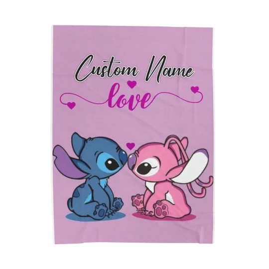 Discover Personalized Disney Stitch Angle Valentine, Gift For Friends, Couple V16