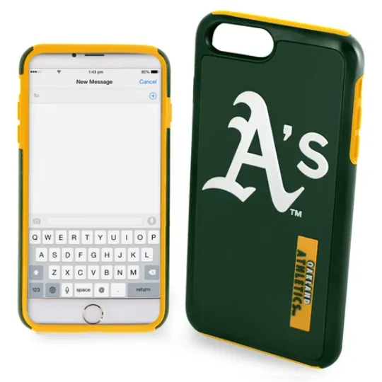 Discover FOCO MLB Oakland A's Hybrid Case for iPhone SE (2020-22), 8, 7, 6 & 6S (4.7")