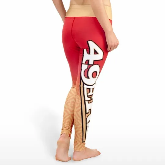San Francisco 49ers Gradient Logo Yoga and Running Leggings for Women
