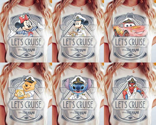 Discover Personalized Disney Cruise Line 2026 Shirt, Mickey & Friends Family Cruise Trip Tee, Let's Cruise, Disney Wish Dream Magic Wonder Fantasy