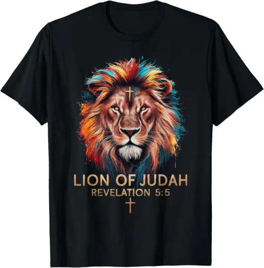 Discover Lion of Judah Christian Cross T-Shirt