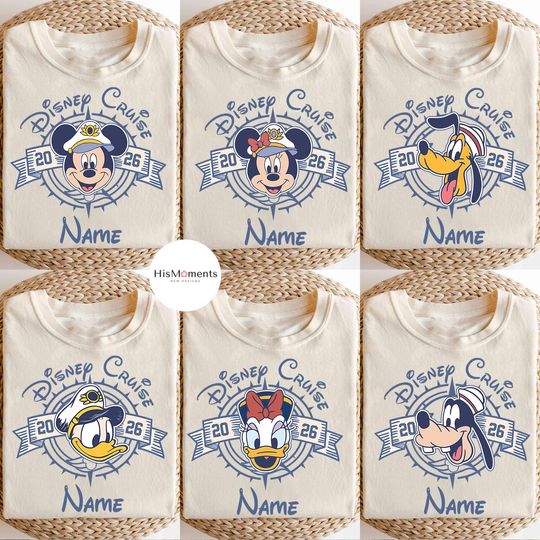 Discover Personalized Disney Cruise Line 2026 Shirt, Mickey & Friends Family Cruise Trip Tee, Let's Cruise, Disney Wish Dream Magic Wonder Fantasy