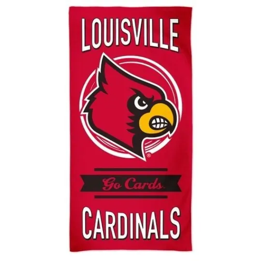 Discover Louisville Cardinals NCAA Beach Towel