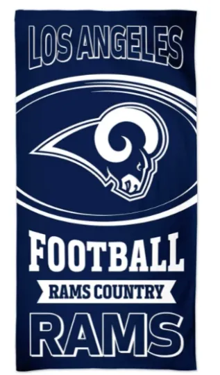 Discover Los Angeles Rams Country Beach Towel