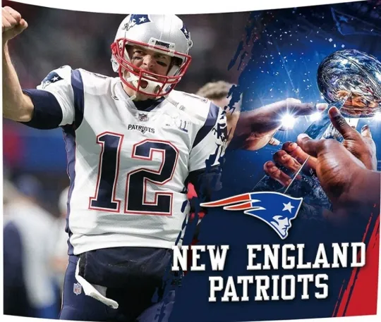Discover New England Patriots #12 Tapestry Banner