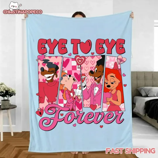 Discover Personalized Disney Eye To Eye Forever Blanket, Gift For Friends, Couple