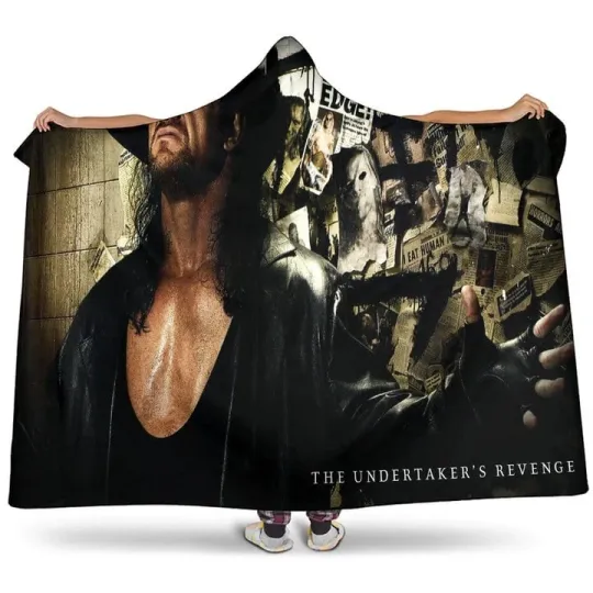 Discover WweThe Undertakers Revenge Premium Sherpa Hooded Blanket