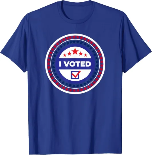 Discover I Voted Nov 2024 USA Elections Pro Democracy Unisex T-Shirt