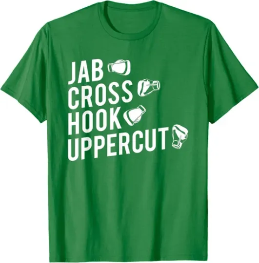 Discover Boxing Jab Cross Hook Uppercut Boxer Funny Cool Sport Unisex T-Shirt