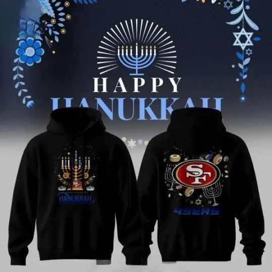 49ers Happy Hanukkah Hoodie