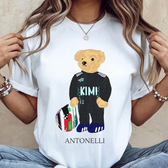 Discover Kimi Antonelli Mercedes F1 T-shirt | Mercedes Formula 1 Racing Merch | Gift for Antonelli Fan