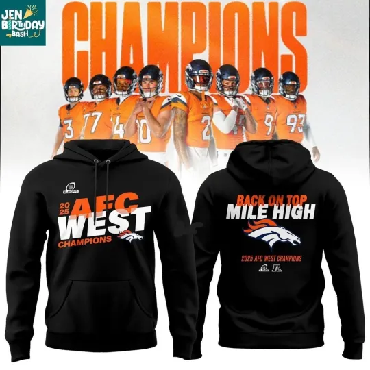 Discover DENVER TEAM CHAMPIONS BACK ON TOP 2025 DIVISION HOODIE 2SIDES