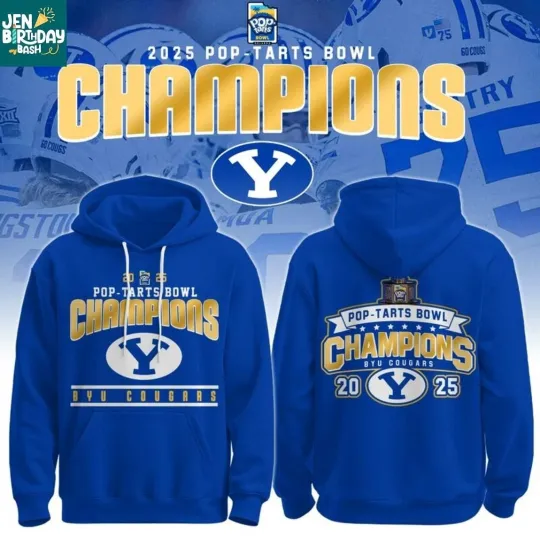 Discover BYU TEAM BOWL CHAMPIONS 2025 HOODIE 2SIDES, REPRINT
