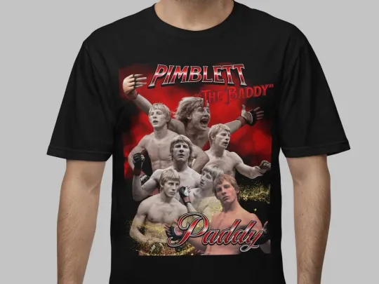 Discover Paddy The Baddy Pimblett UFC Vintage Sport T-Shirt, Retro Boxer MMA Tee