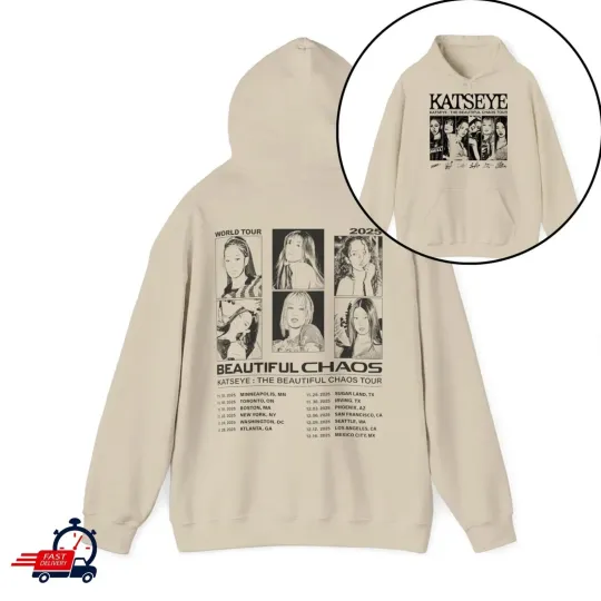 Katseye Beautiful Chao Tour 2025 Unisex Hoodie