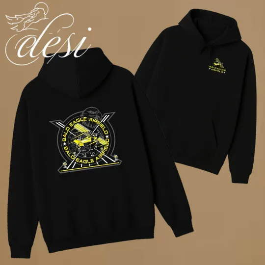 Discover Cleetus Mcfarland Bald Eagle Airfield Double Sided Hoodie
