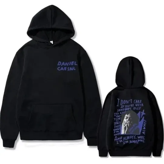 Discover Two Sided Daniel Caesar Printed Hoodie