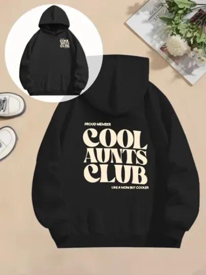 Discover Cool Aunt Club Graphic Hoodie