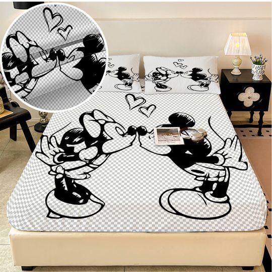 Discover Disney Mickey Mouse stretch bed sheets, double bed sheets, soft and warm velvet bedspreads, mattress covers, sheet protection co