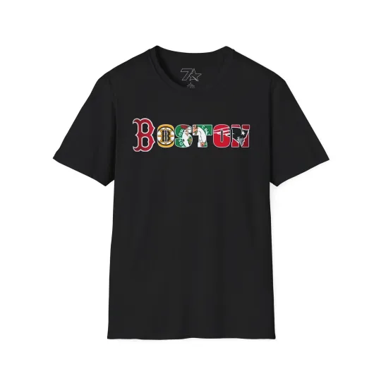 Boston Sports Teams T-Shirt Bruins Celtics Patriots Red Sox