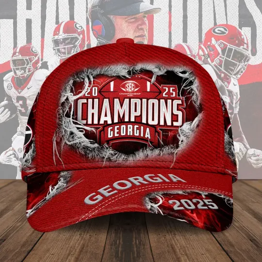 Discover Bulldogs Football 2025 SEC Champions Classic Cap