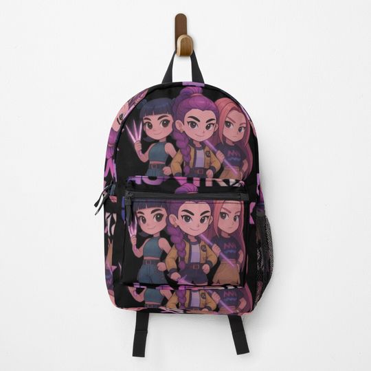 Discover Huntrix Kpop Demon Hunters Cartoon Backpack