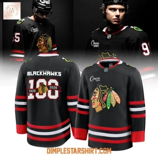 Discover 1Chicago 1Blackhawks Back In Black Alternate 2025 Hockey Jersey