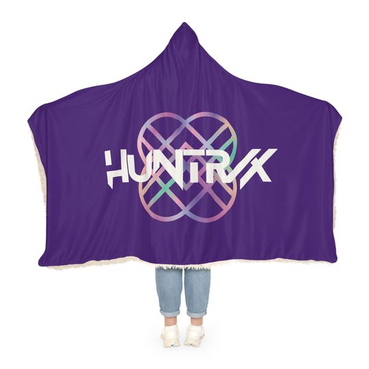 Discover K-Pop Demon Hunters Huntr/x Cozy Hooded Blanket | Wearable Blanket Fleece or Sherpa