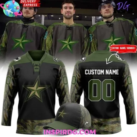 Discover Texas Stars 2025 Military Appreciation Special Hockey Jersey