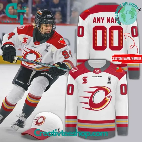 Discover 1Ottawa 1Charge 2025 PWHL The Walter Cup Personalized Hockey Jersey