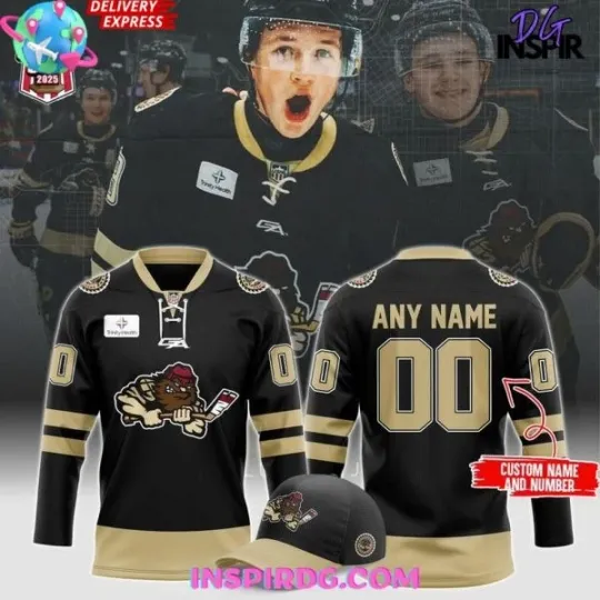 Discover Custom Name Muskegon Lumberjacks Clark Cup 2025 Hockey Jersey