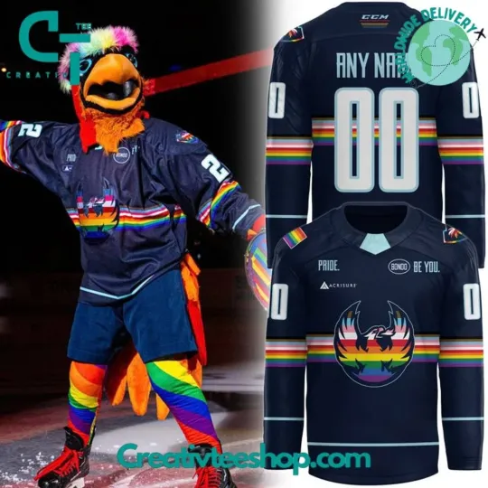 Discover Coachellla Valley Firebirds Pride Night 2025 Personalized Hockey Jersey