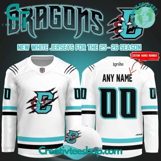 Discover Columbus River Dragons New Season 25/26 Hockey Jersey