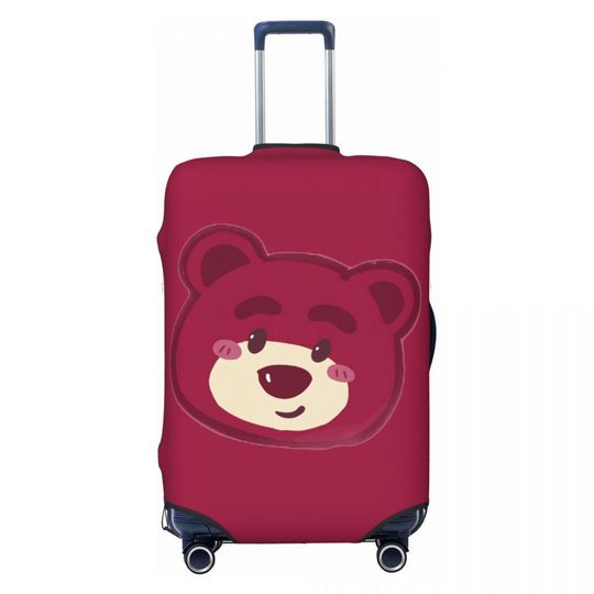 Discover Lotso Cute Bear Strawberry Suitcase Cover Business Protector Vacation Useful Luggage Case