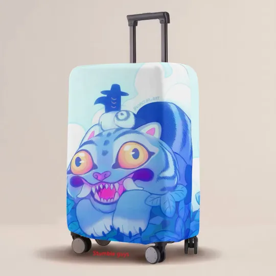 Discover Kpop Demon Hunters Luggage Cover Elastic Cartoon Print Protective Case Universal Suitcase Accessories​