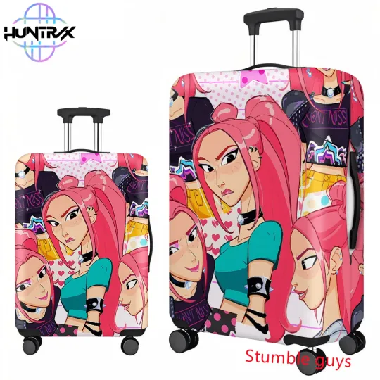 Discover Kpop Demon Hunters Travel Luggage Cover Fits 18-32 Inch Suitcases Anime Protector For Fans