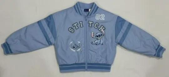 Discover Disney Lilo & Stitch Bomber Style Jacket Girls Size 6/6X