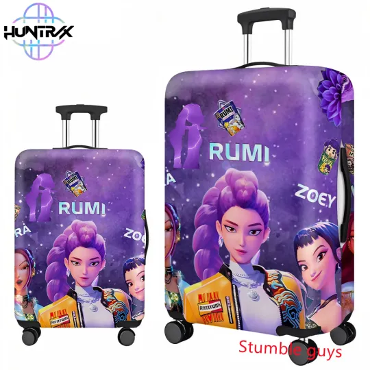 Discover Travel Ready Kpop Demon Hunters Luggage Cover Fits 18-32 Inch Suitcases Anti Scratch Anime Design
