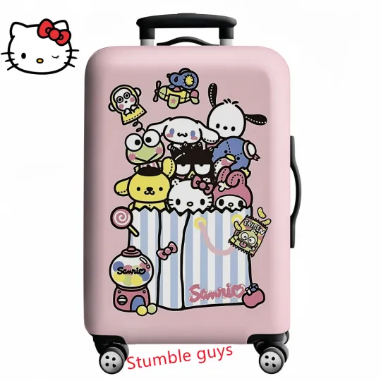 Discover Anime Demon Hunters Kpop Luggage Cover Fits 18-32 Inch Suitcases Soft Travel Protector