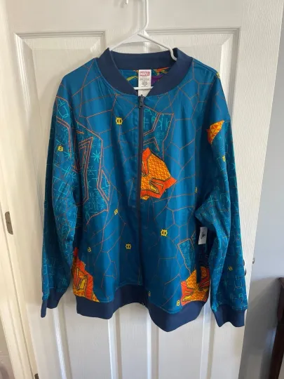 Discover Disney Parks Marvel World of Wakanda Black Panther Bomber Jacket Size XL New