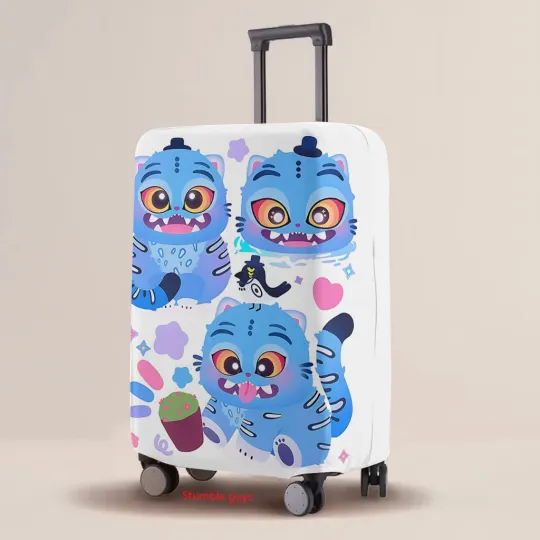 Discover Kpop Demon Hunters Luggage Cover Elastic Protective Case Cartoon Print Fits Most Suitcase Sizes Travel Accessories​