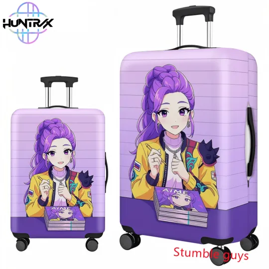 Discover Anime Demon Hunters Kpop Luggage Cover Fits 18-32 Inch Suitcases Soft Travel Protector