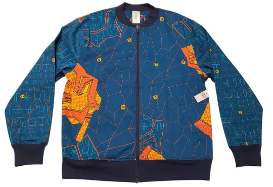 Discover Marvel Disney Black Panther Bomber Jacket Adult Medium Blue Reversible Wakanda