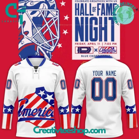 Discover Rochester Americans Hall Of Fame Autographed 2025 Hockey Jersey