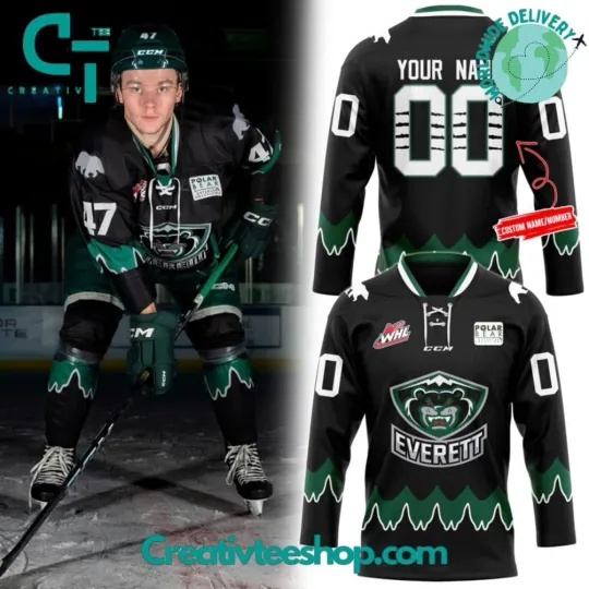 Discover Everet Silvertips Nightmare New 2025 Custom Hockey Jersey