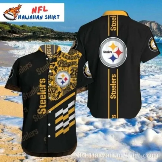 Discover Gridiron League Glory – Pittsburgh Steeler Vintage Hawaiian Shirt